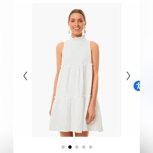 Tuckernut white lightweight gauze Morgan dress